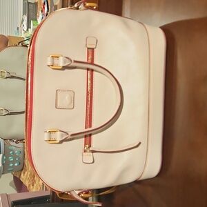 Dooney & Bourke Light Grey Gray Florentine Dome Satchel